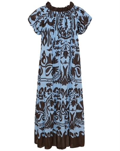 Marta du Chateau - MDCMuse Kjole - Blue/Marrone